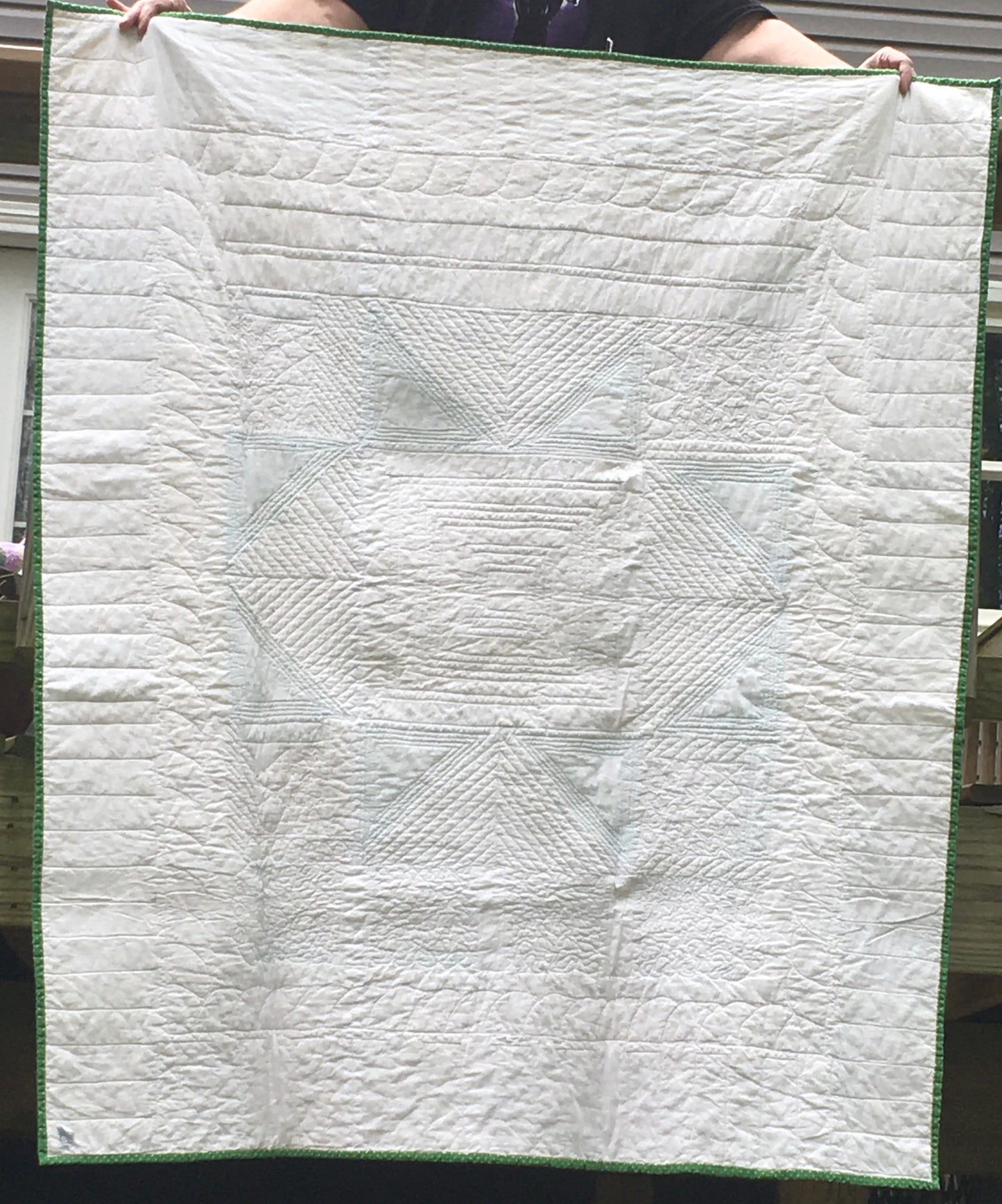 30's Scrap Quilt in Greens